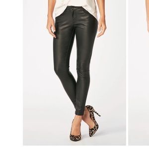 High Waisted Leather Pants